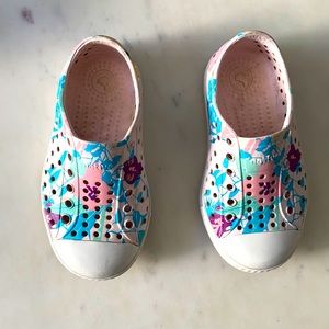 Pink floral native shoes